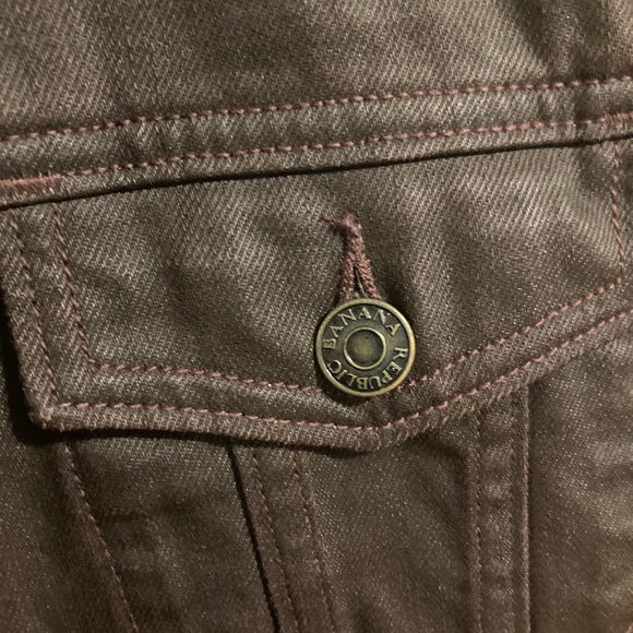 Banana Republic Jean Jacket PLUM Vintage - Picture 3 of 6